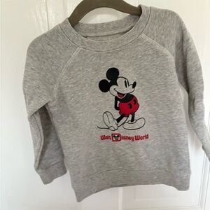 Disney Kids Gray Sweatshirt with Mickey Mouse